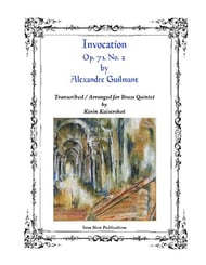 INVOCATION OP 71 #2 BRASS QUINTET cover Thumbnail